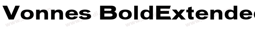 Vonnes BoldExtended字体转换